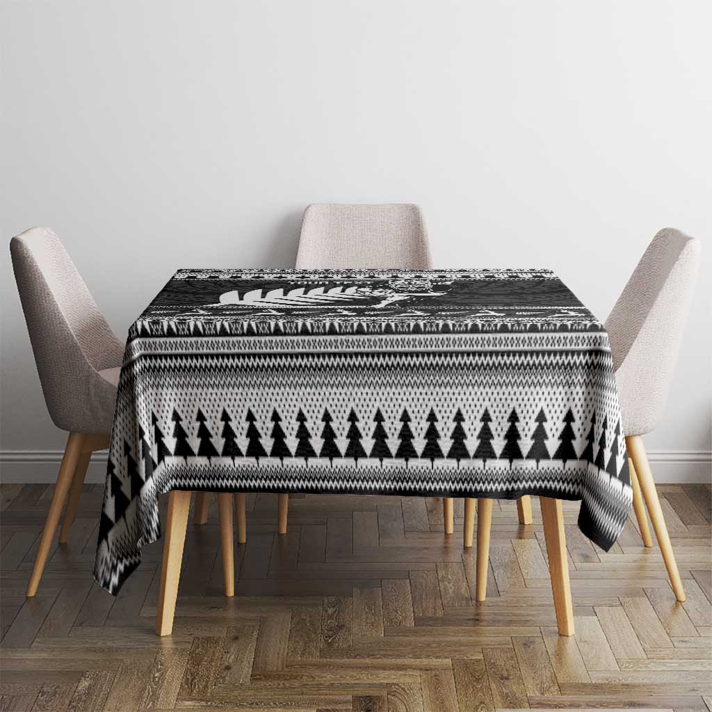 New Zealand Christmas Rugby Personalised Tablecloth Meri Kirihimete All Black Maori - Aussie Hoodie