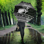 New Zealand Christmas Rugby Personalised Umbrella Meri Kirihimete All Black Maori - Aussie Hoodie