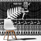 New Zealand Christmas Rugby Personalised Window Curtain Meri Kirihimete All Black Maori - Aussie Hoodie