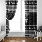 New Zealand Christmas Rugby Personalised Window Curtain Meri Kirihimete All Black Maori - Aussie Hoodie