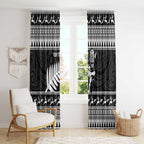 New Zealand Christmas Rugby Personalised Window Curtain Meri Kirihimete All Black Maori - Aussie Hoodie