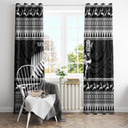 New Zealand Christmas Rugby Personalised Window Curtain Meri Kirihimete All Black Maori - Aussie Hoodie