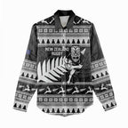 New Zealand Christmas Rugby Personalised Women Casual Shirt Meri Kirihimete All Black Maori - Aussie Hoodie