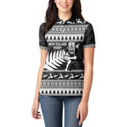 New Zealand Christmas Rugby Personalised Women Polo Shirt Meri Kirihimete All Black Maori - Aussie Hoodie