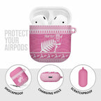 New Zealand Christmas Rugby Personalised AirPods Case Meri Kirihimete All Black Maori Pink Version - Aussie Hoodie