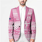New Zealand Christmas Rugby Personalised Blazer Meri Kirihimete All Black Maori Pink Version - Aussie Hoodie