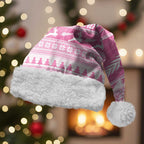 New Zealand Christmas Rugby Personalised Christmas Santa Hat Meri Kirihimete All Black Maori Pink Version - Aussie Hoodie