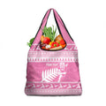 New Zealand Christmas Rugby Personalised Grocery Bag Meri Kirihimete All Black Maori Pink Version - Aussie Hoodie