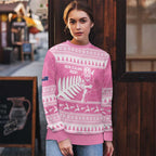 New Zealand Christmas Rugby Personalised Ugly Christmas Sweater Meri Kirihimete All Black Maori Pink Version - Aussie Hoodie