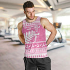 New Zealand Christmas Rugby Personalised Men Tank Top Meri Kirihimete All Black Maori Pink Version - Aussie Hoodie