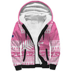 New Zealand Christmas Rugby Personalised Sherpa Hoodie Meri Kirihimete All Black Maori Pink Version - Aussie Hoodie