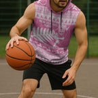 New Zealand Christmas Rugby Personalised Sleeveless Hoodie Meri Kirihimete All Black Maori Pink Version - Aussie Hoodie