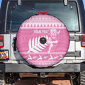 New Zealand Christmas Rugby Personalised Spare Tire Cover Meri Kirihimete All Black Maori Pink Version - Aussie Hoodie