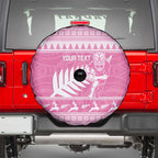 New Zealand Christmas Rugby Personalised Spare Tire Cover Meri Kirihimete All Black Maori Pink Version - Aussie Hoodie