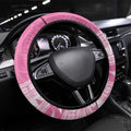New Zealand Christmas Rugby Steering Wheel Cover Meri Kirihimete All Black Maori Pink Version - Aussie Hoodie