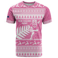 New Zealand Christmas Rugby Personalised T Shirt Meri Kirihimete All Black Maori Pink Version - Aussie Hoodie