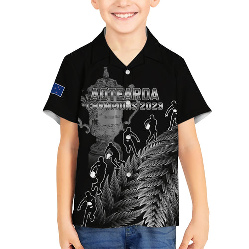 custom-new-zealand-silver-fern-rugby-hawaiian-shirt-all-black-go-champions-2023-with-trophy-proud