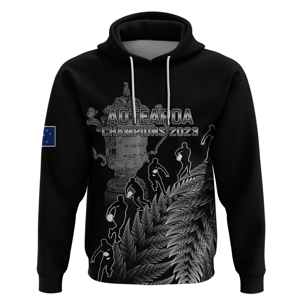 custom-new-zealand-silver-fern-rugby-hoodie-all-black-go-champions-2023-with-trophy-proud