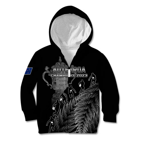 custom-new-zealand-silver-fern-rugby-kid-hoodie-all-black-go-champions-2023-with-trophy-proud