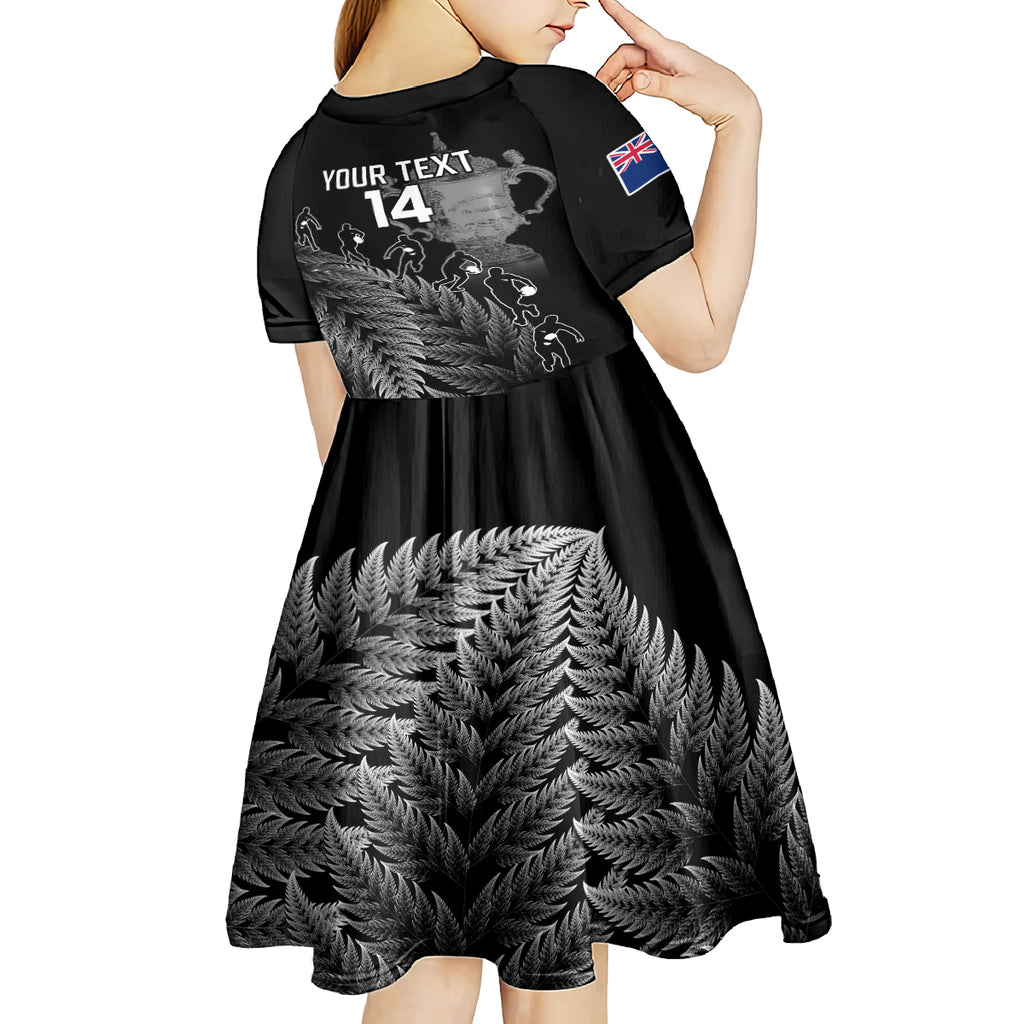 custom-new-zealand-silver-fern-rugby-kid-short-sleeve-dress-all-black-go-champions-2023-with-trophy-proud