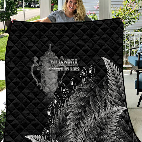 custom-new-zealand-silver-fern-rugby-quilt-all-black-go-champions-2023-with-trophy-proud