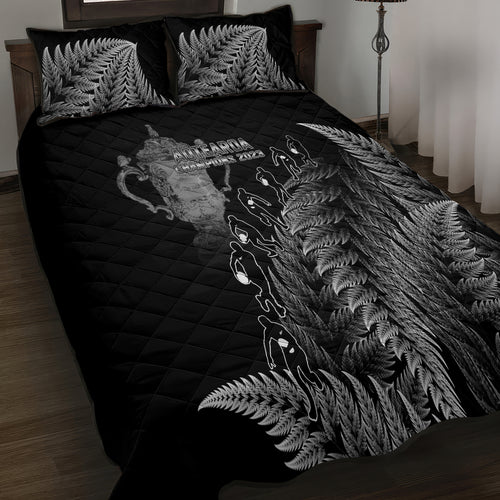 custom-new-zealand-silver-fern-rugby-quilt-bed-set-all-black-go-champions-2023-with-trophy-proud