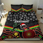 custom-panthers-rugby-christmas-bedding-set-merry-xmas-2023-mix-aboriginal-art-black-version