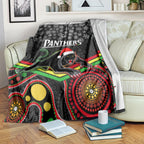 custom-panthers-rugby-christmas-blanket-merry-xmas-2023-mix-aboriginal-art-black-version