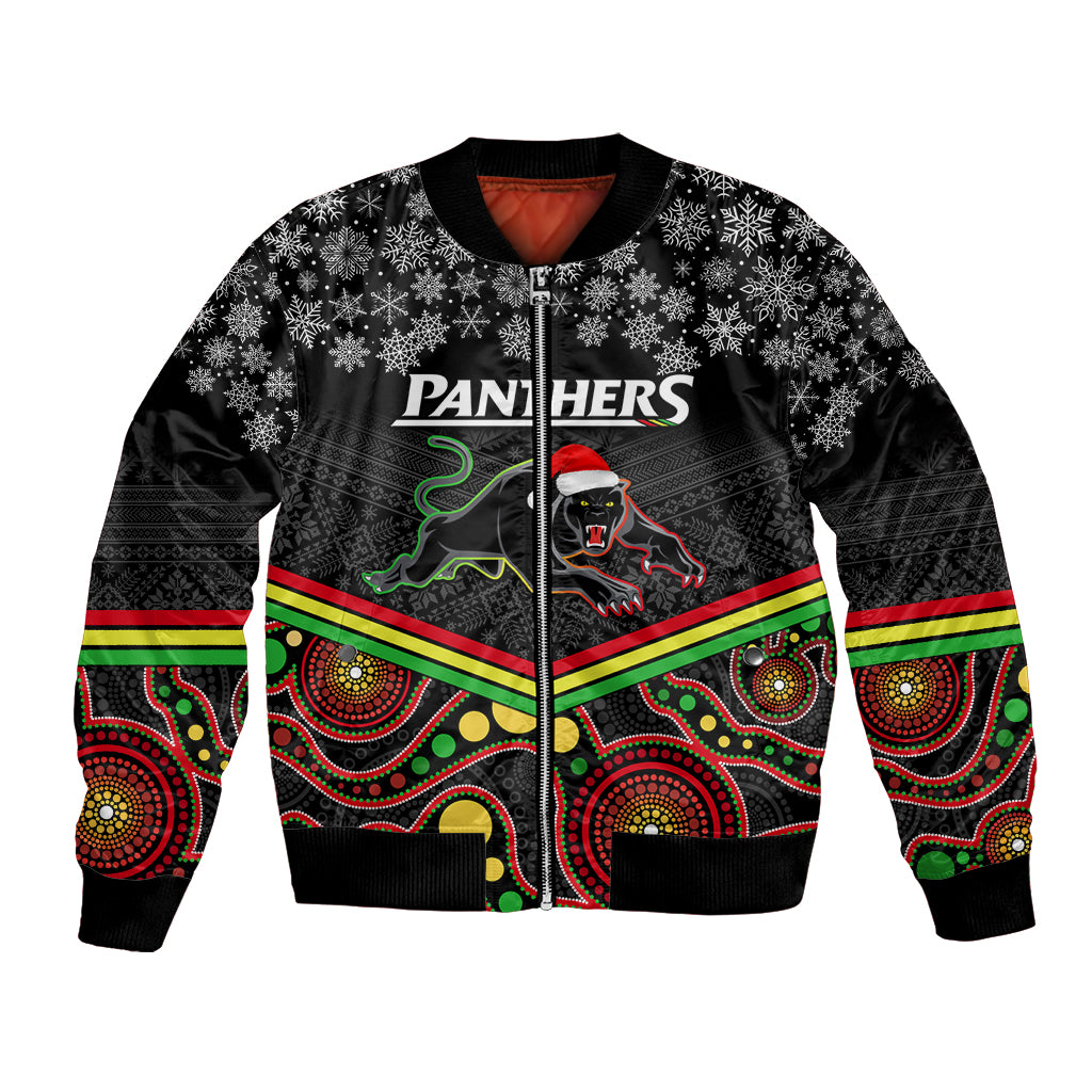 custom-panthers-rugby-christmas-bomber-jacket-merry-xmas-2023-mix-aboriginal-art-black-version