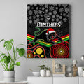 custom-panthers-rugby-christmas-canvas-wall-art-merry-xmas-2023-mix-aboriginal-art-black-version