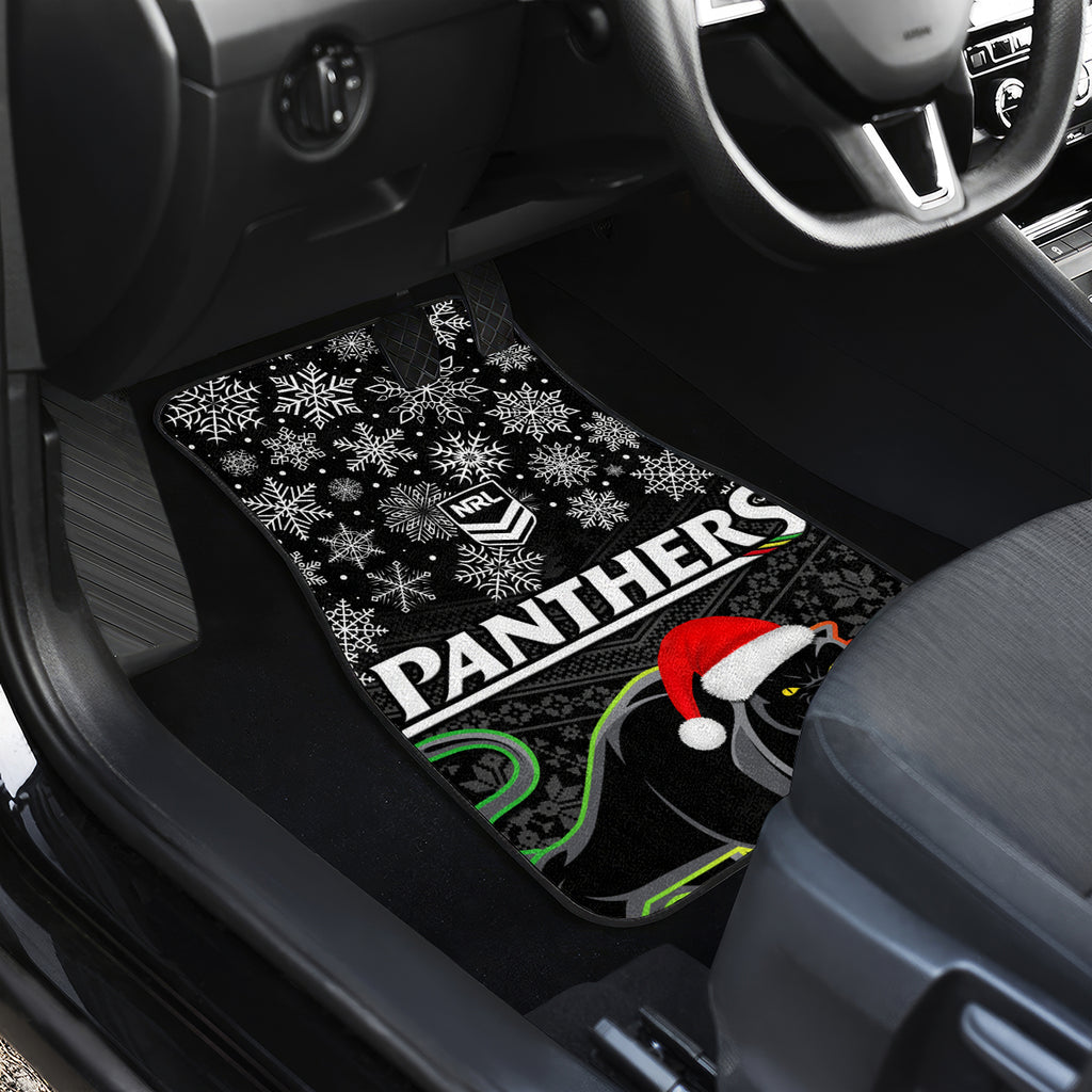 custom-panthers-rugby-christmas-car-mats-merry-xmas-2023-mix-aboriginal-art-black-version