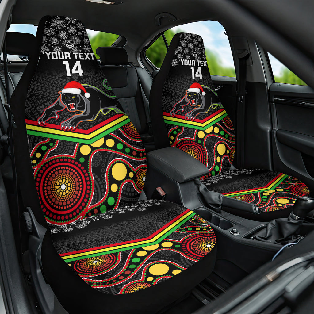 custom-panthers-rugby-christmas-car-seat-cover-merry-xmas-2023-mix-aboriginal-art-black-version