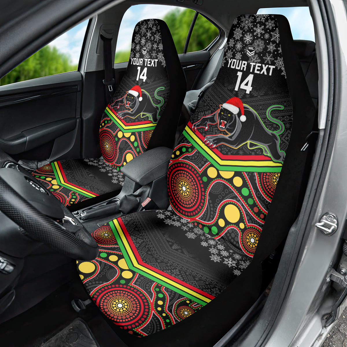 custom-panthers-rugby-christmas-car-seat-cover-merry-xmas-2023-mix-aboriginal-art-black-version