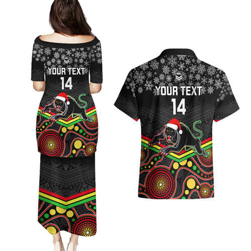 custom-panthers-rugby-christmas-couples-matching-puletasi-dress-and-hawaiian-shirt-merry-xmas-2023-mix-aboriginal-art-black-version