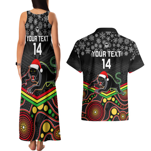 custom-panthers-rugby-christmas-couples-matching-tank-maxi-dress-and-hawaiian-shirt-merry-xmas-2023-mix-aboriginal-art-black-version