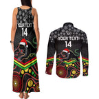custom-panthers-rugby-christmas-couples-matching-tank-maxi-dress-and-long-sleeve-button-shirt-merry-xmas-2023-mix-aboriginal-art-black-version