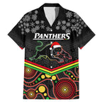 custom-panthers-rugby-christmas-family-matching-mermaid-dress-and-hawaiian-shirt-merry-xmas-2023-mix-aboriginal-art-black-version