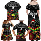 custom-panthers-rugby-christmas-family-matching-off-shoulder-maxi-dress-and-hawaiian-shirt-merry-xmas-2023-mix-aboriginal-art-black-version