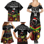 custom-panthers-rugby-christmas-family-matching-summer-maxi-dress-and-hawaiian-shirt-merry-xmas-2023-mix-aboriginal-art-black-version