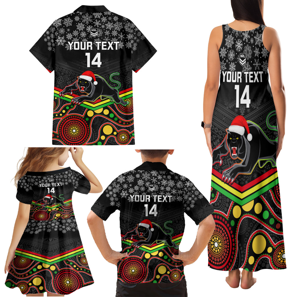custom-panthers-rugby-christmas-family-matching-tank-maxi-dress-and-hawaiian-shirt-merry-xmas-2023-mix-aboriginal-art-black-version