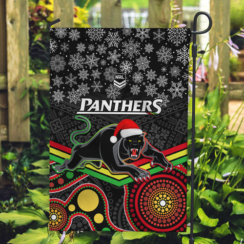 custom-panthers-rugby-christmas-garden-flag-merry-xmas-2023-mix-aboriginal-art-black-version