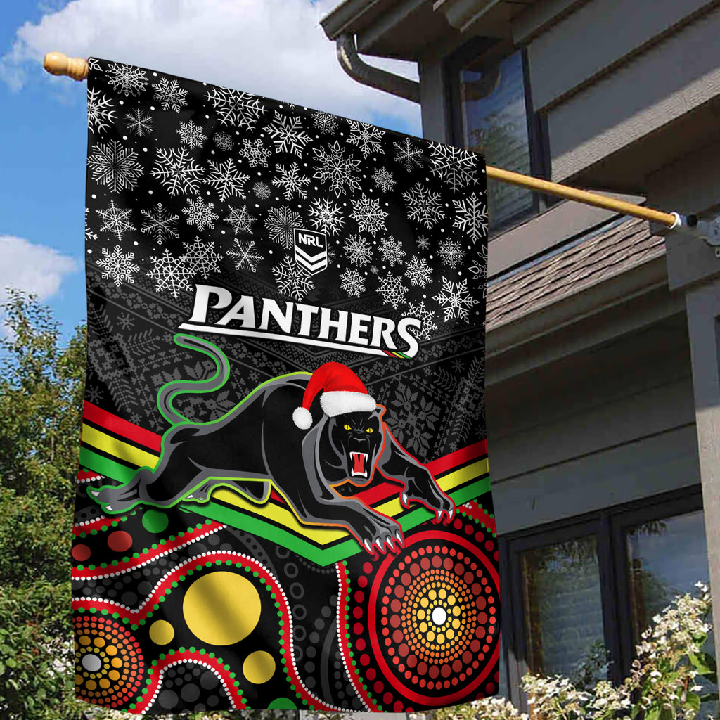 custom-panthers-rugby-christmas-garden-flag-merry-xmas-2023-mix-aboriginal-art-black-version