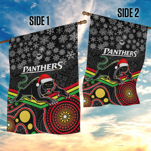 custom-panthers-rugby-christmas-garden-flag-merry-xmas-2023-mix-aboriginal-art-black-version