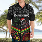 custom-panthers-rugby-christmas-hawaiian-shirt-merry-xmas-2023-mix-aboriginal-art-black-version