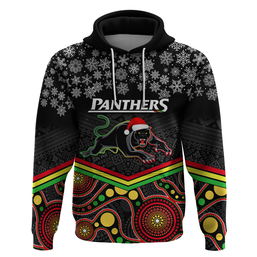 custom-panthers-rugby-christmas-hoodie-merry-xmas-2023-mix-aboriginal-art-black-version