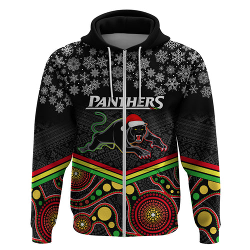 custom-panthers-rugby-christmas-hoodie-merry-xmas-2023-mix-aboriginal-art-black-version