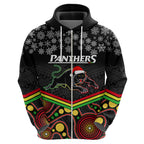 custom-panthers-rugby-christmas-hoodie-merry-xmas-2023-mix-aboriginal-art-black-version