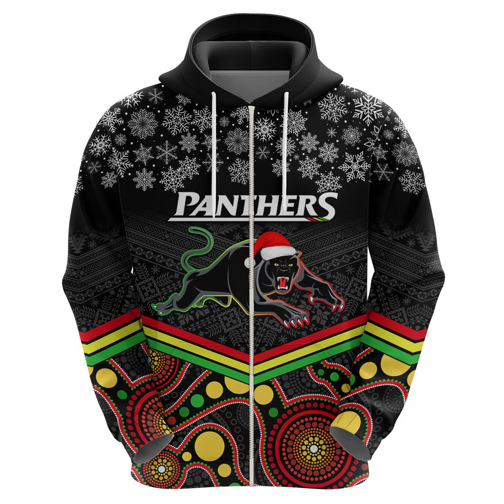custom-panthers-rugby-christmas-hoodie-merry-xmas-2023-mix-aboriginal-art-black-version
