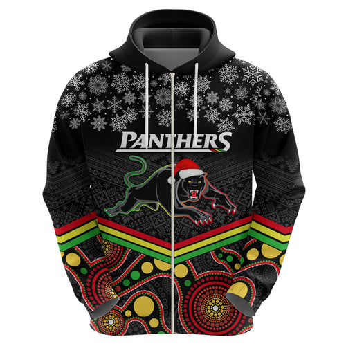 custom-panthers-rugby-christmas-hoodie-merry-xmas-2023-mix-aboriginal-art-black-version