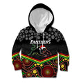 custom-panthers-rugby-christmas-kid-hoodie-merry-xmas-2023-mix-aboriginal-art-black-version